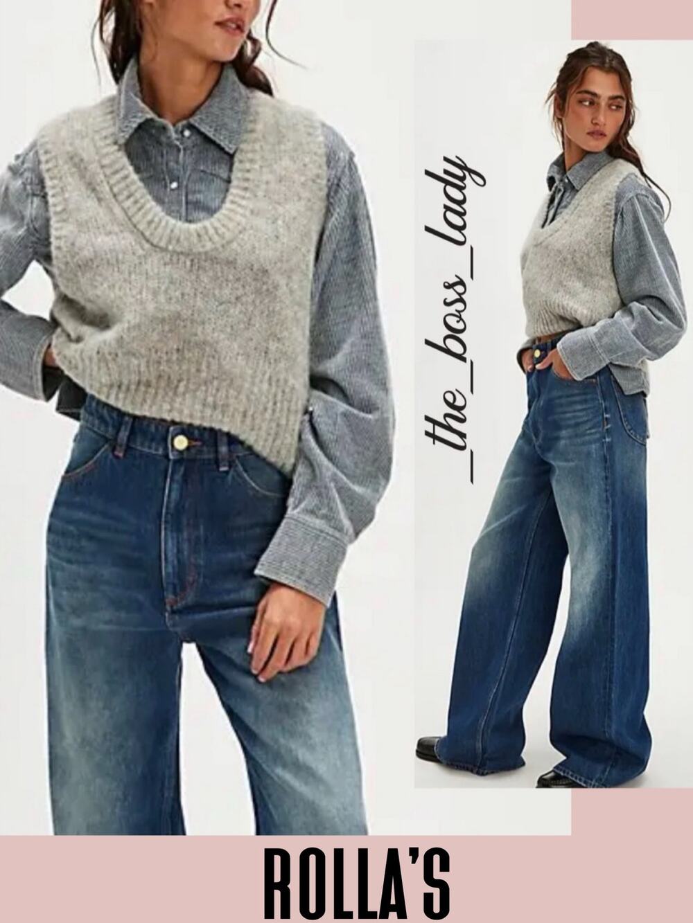 Free People x Rolla's wide leg jeans cotton boho high rise casual cozy 27